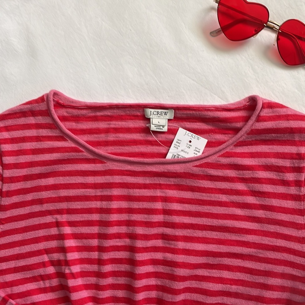 J. Crew Pink Bell Sleeve Sweater Top - Picture 4 of 7